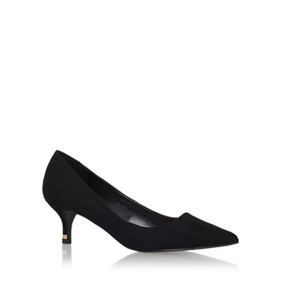 Black 'samantha' mid heel court shoe